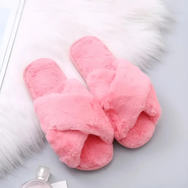 fluffy slippers, fluffy slippers for women, fuzzy slippers, indoor slippers, fuzzy slides